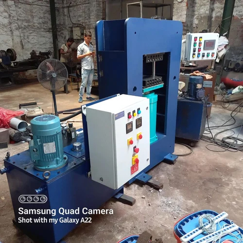 Blue Hydraulic Rubber Moulding Press