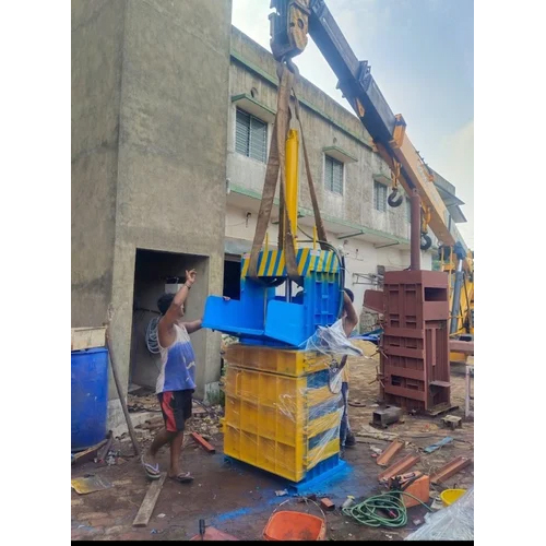 Blue Hydraulic Baling Press Machine