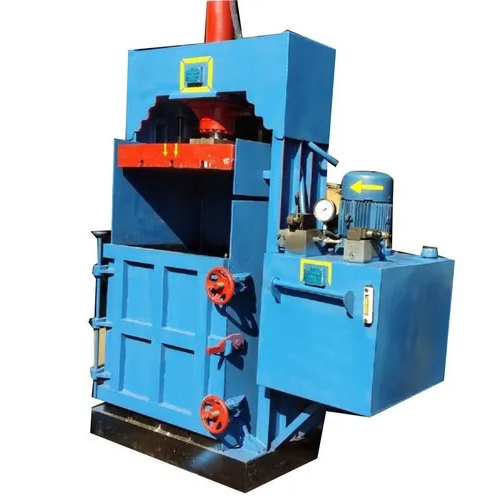 Blue Hydraulic Pet Bottle Baling Machine