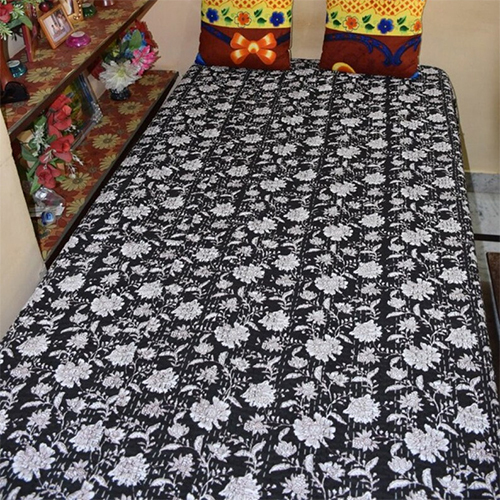 100% Cotton Handmade Throw Kantha Quilt
