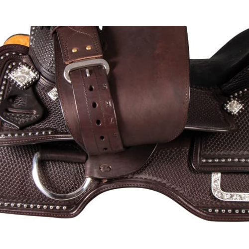 Leather Western Saddle - Premium Leather Varied Sizes Available Black Color | Weatherproof Design For Ultimate Comfort In Horse Riding