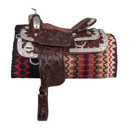 Brown Premium Quality Leather Western Saddle For Horse