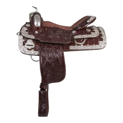 Brown Premium Quality Leather Western Saddle For Horse