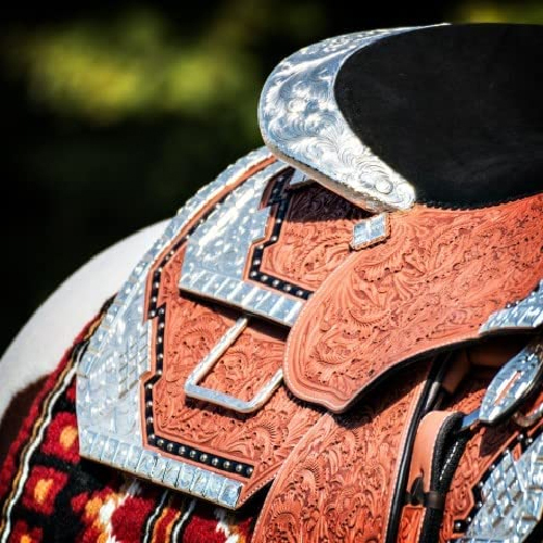 Brown Handcrafted Leather Horse Saddle