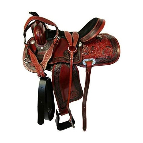 Leather Western Saddle Track With Matching Application: Horse Riding