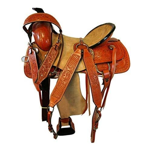 Brown Light Weight Western Barrel Racing Horse Saddles