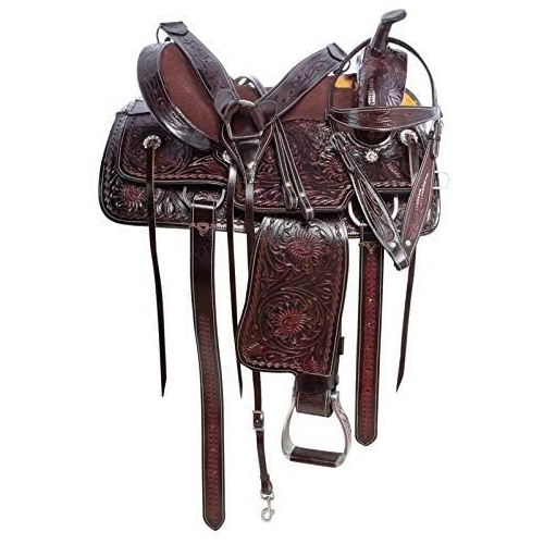 Brown Light Weight Western Barrel Racing Horse Saddles