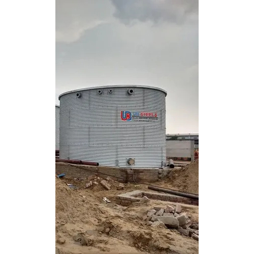 ज़िंकल्यूम स्टील वाटर स्टोरेज टैंक क्षमता: 10000 - 4000000 लीटर/दिन