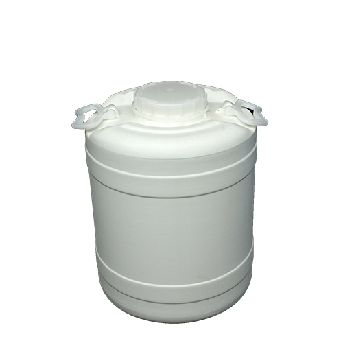 Wide Mouth Drum - Plastic, 30 Ltr Size, White Color | Ideal for Easy Storage and Transport