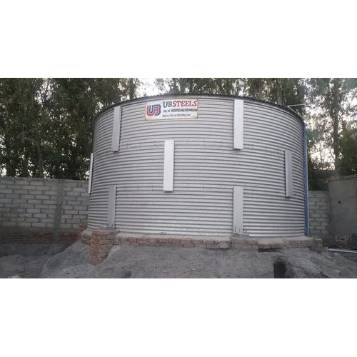 Zincalume Prefabricated Water Storage Tank - 100000 Liter Capacity/day | Industrial Usage, New Condition