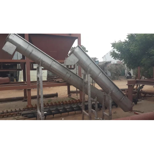  सिल्वर स्टेनलेस स्टील स्क्रू कन्वेयर