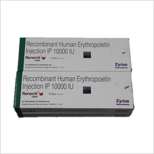 Recombinant Human Erythropoietin Injection - 10000 IU, Stimulates Red Blood Cell Production, Prescribed for Anemia Treatment