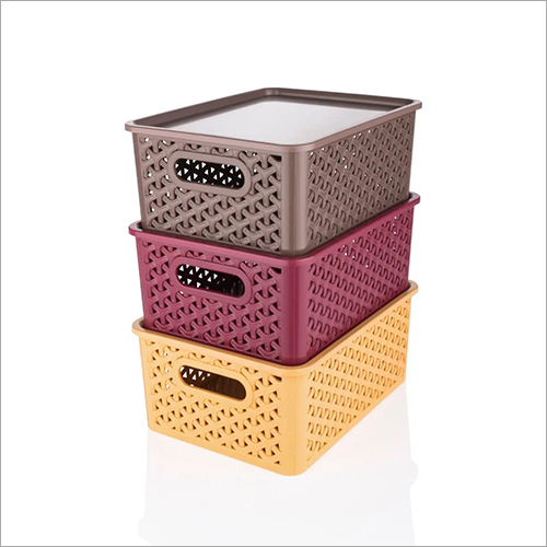 ढक्कन के साथ किचन स्टोरेज बास्केट का उपयोग: घर