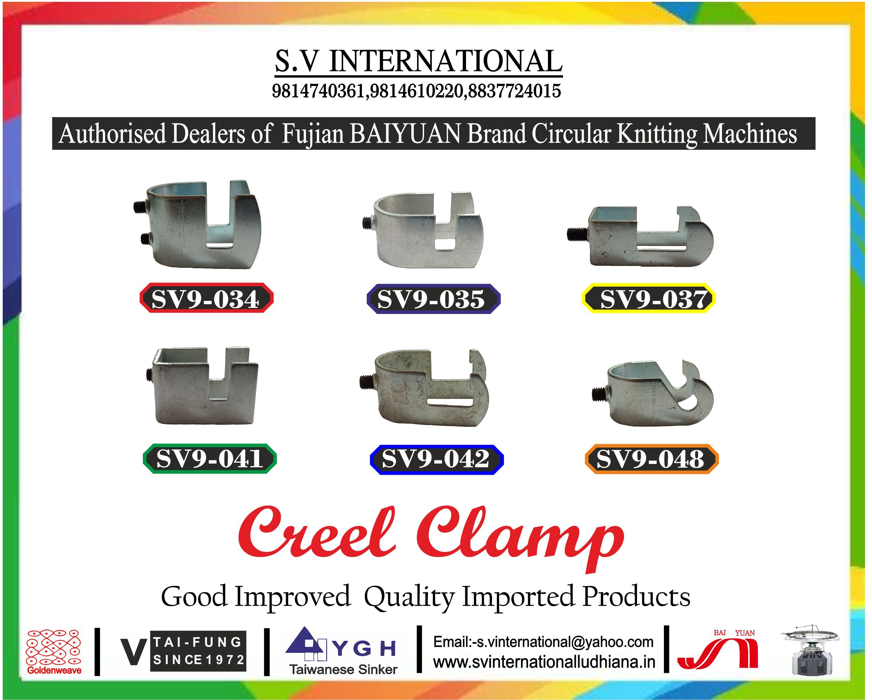 Creel Clamp - Metal, Variable Dimensions, Silver Finish | Cost-effective, Durable Design, Easy Installation, Precise Clamping, Reliable Function, Secure Grip, Versatile Use