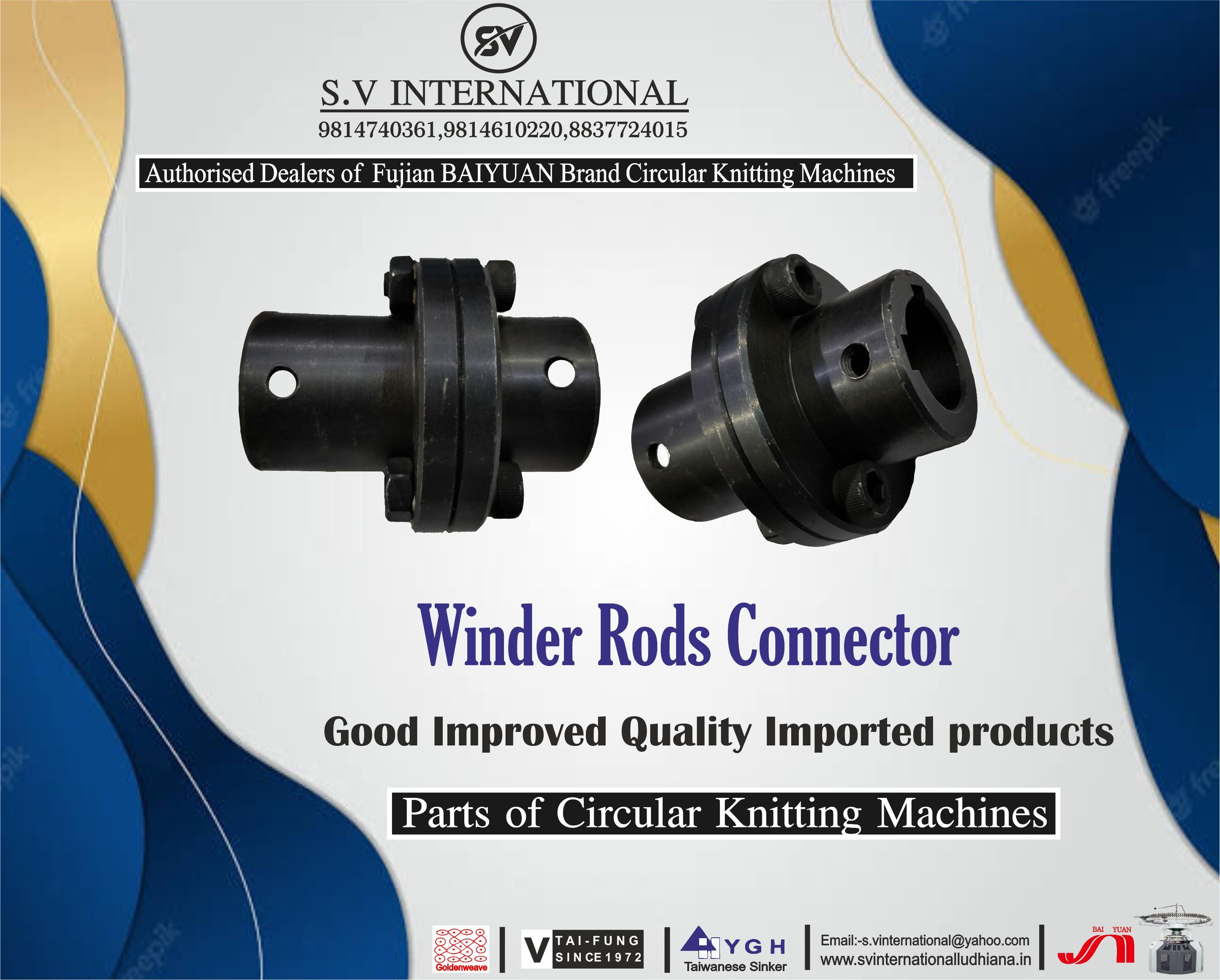 Winder Rods Connector - Steel, 50mm Length, 25mm Diameter, Black Finish | Durable, Easy Install, Efficient, Precise, Reliable, Strong