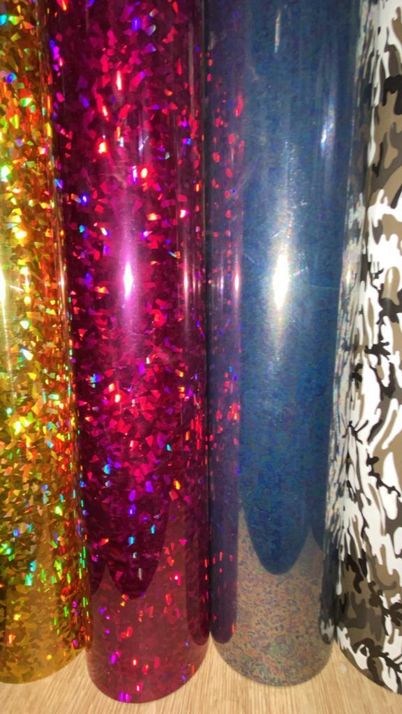 Multi Color Vinyl Roll - Multicolor, 25 M Size | Resilient For Fabric Decoration, Arts & Crafts, Heat & Moisture Resistant