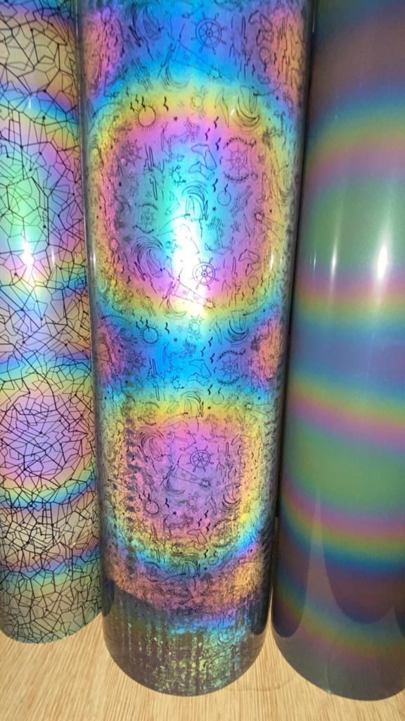 Multi Color Vinyl Roll - Multicolor, 25 M Size | Resilient For Fabric Decoration, Arts & Crafts, Heat & Moisture Resistant