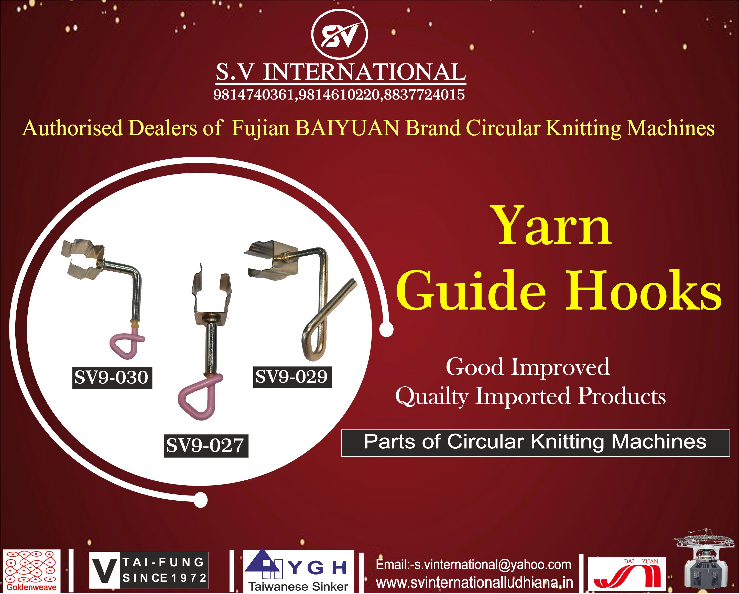 Yarn Guide Hooks - Metal, Varying Dimensions, Silver | Cost-effective, Durable, Easy To Use, Efficient, Precise, Reliable, Versatile, Polished Finish, High Hardness, Light Weight