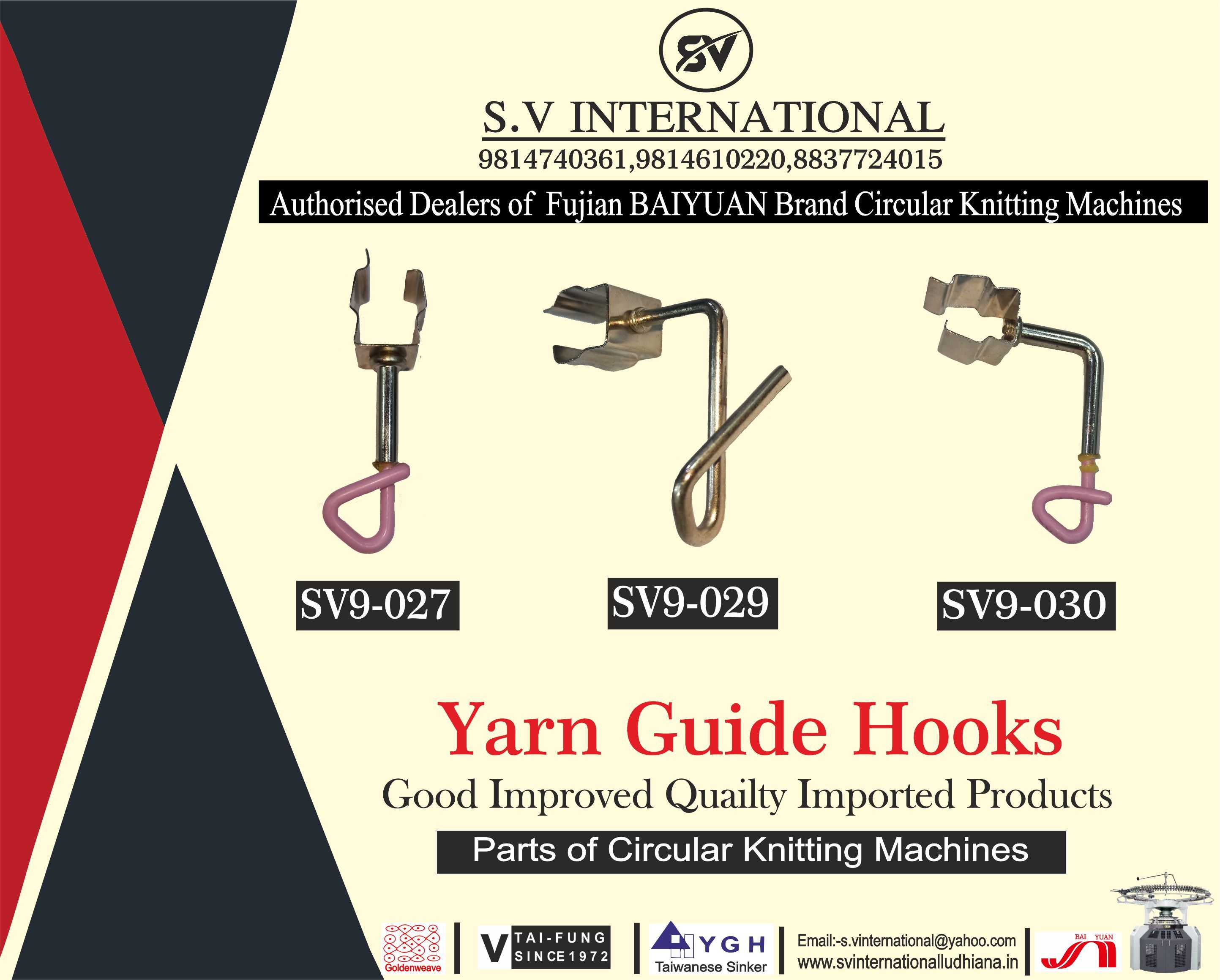Yarn Guide Hooks - Metal, Varying Dimensions, Silver | Cost-effective, Durable, Easy To Use, Efficient, Precise, Reliable, Versatile, Polished Finish, High Hardness, Light Weight