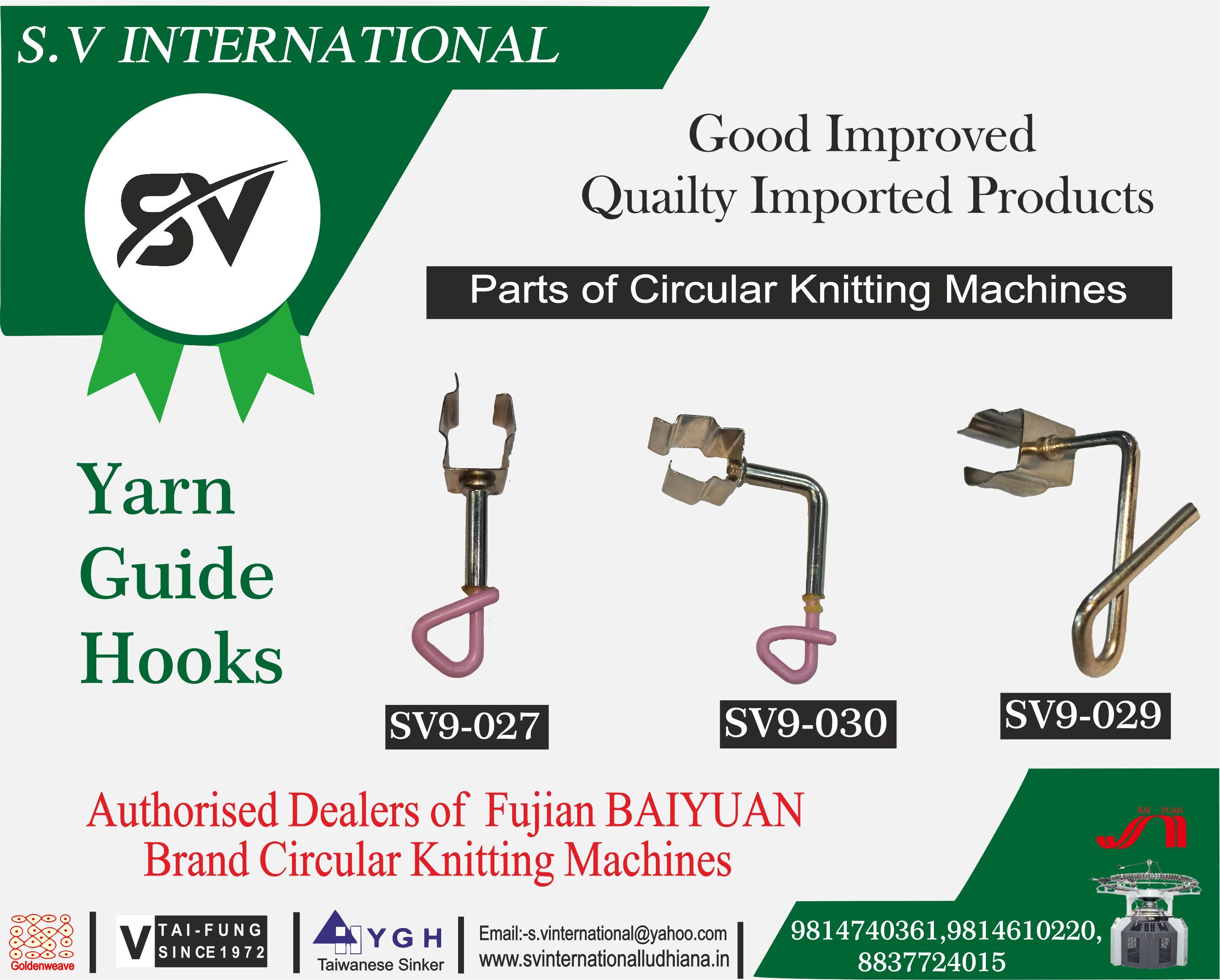 Yarn Guide Hooks - Metal, Varying Dimensions, Silver | Cost-effective, Durable, Easy To Use, Efficient, Precise, Reliable, Versatile, Polished Finish, High Hardness, Light Weight