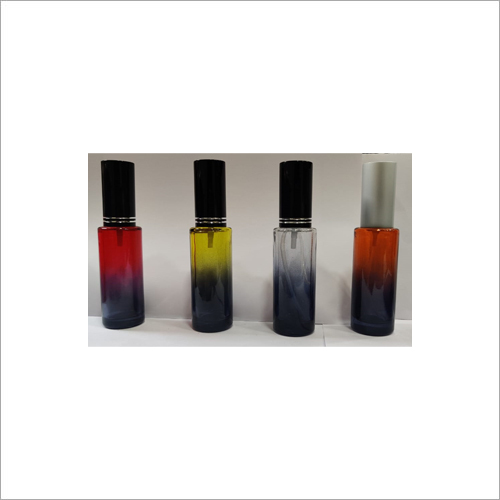 Perfume Bottle - Glass Material, Customized Size, Transparent Color - Round Shape, Offset Printing, Pump Sprayer Design For Enhancing Mood And Confidence