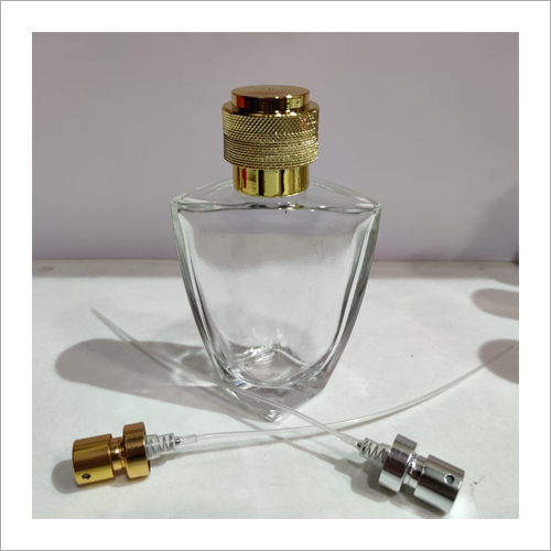 Perfume Bottle - Glass Material, Customized Size, Transparent Color - Round Shape, Offset Printing, Pump Sprayer Design For Enhancing Mood And Confidence