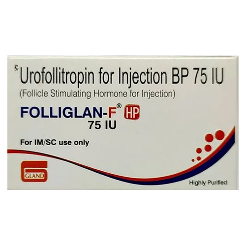 Urofollitropin Injection Bp - 75 Iu Liquid Form, Medically Approved For Female Infertility Support, Recommended For Human Use, Store In A Dry Place