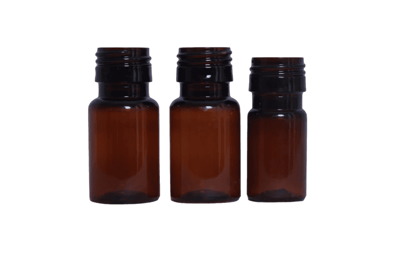 Pet Bottle Round Shape 10 Ml - Plastic Material, 10 Milliliter Capacity, 28 Mm Diameter, 68 Mm Height | Ideal For Liquids And Small Samples