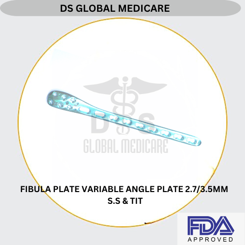 DISTAL FIBULA VARIABLE ANGLE LCP प्लेट 2.7 मिमी-3.5 मिमी