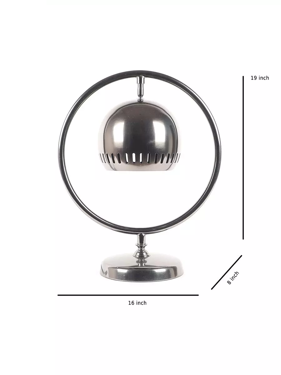 Aluminium Black Halo Adjustable Table Lamp