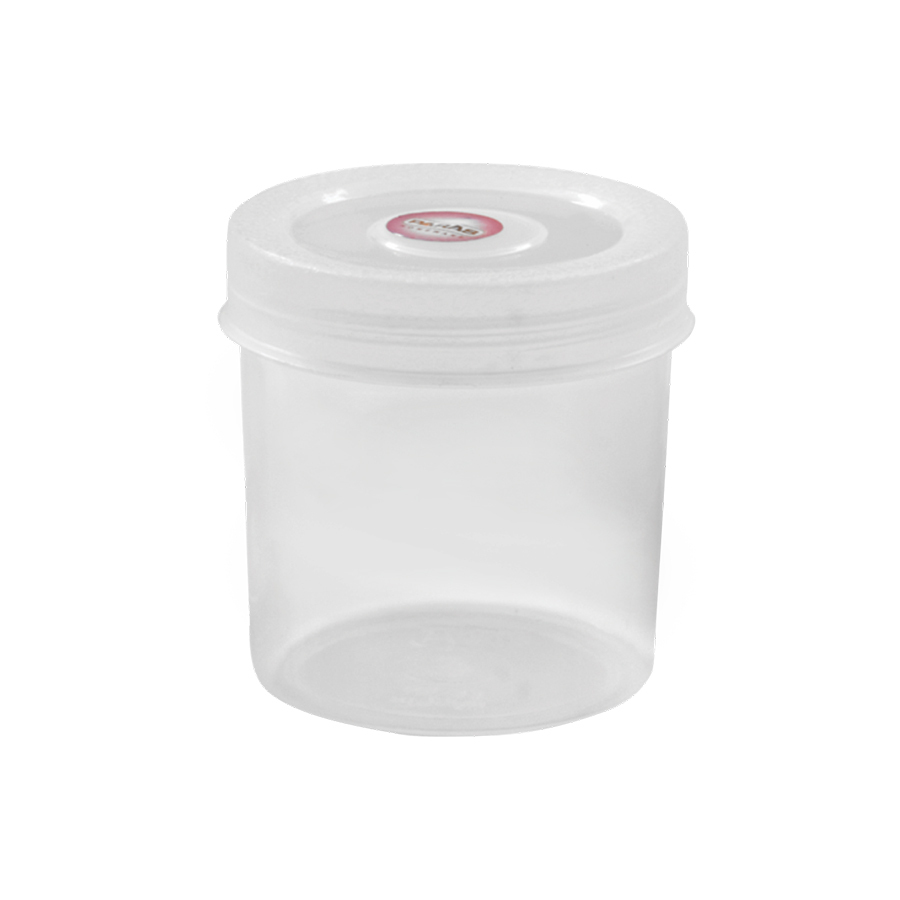 Plastic Round Containers - Virgin Pp Material, Various Sizes Available | Air-tight, Bpa-free, Sturdy Design For Kitchen & Pantry Storage