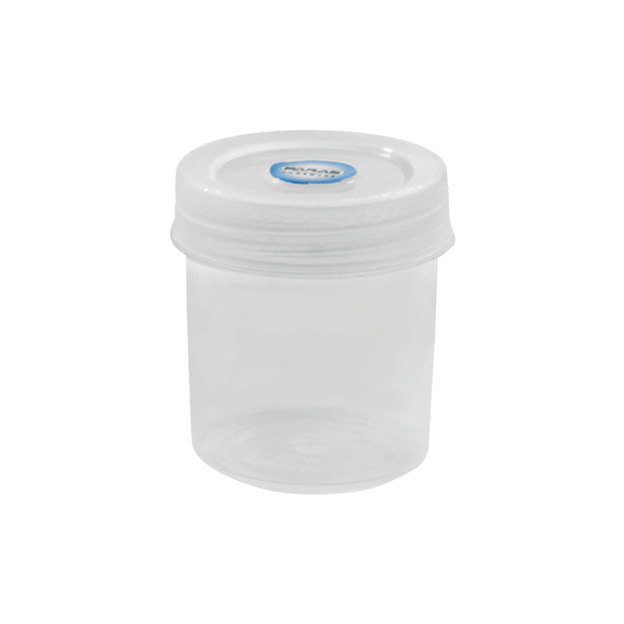 Plastic Round Containers - Virgin Pp Material, Various Sizes Available | Air-tight, Bpa-free, Sturdy Design For Kitchen & Pantry Storage