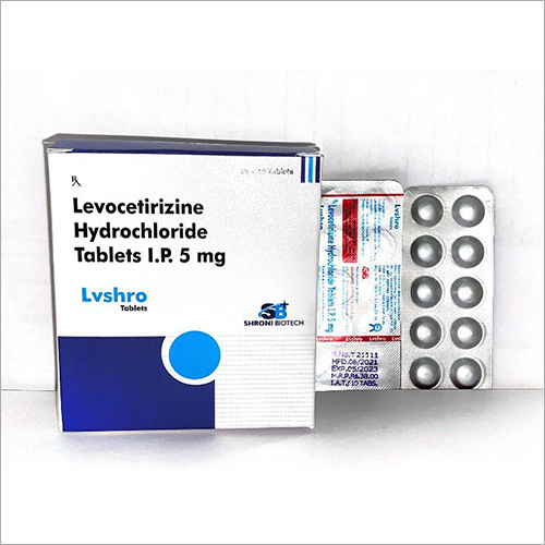5mg लेवोसेटिरिज़िन हाइड्रोक्लोराइड टैबलेट आईपी जेनेरिक ड्रग्स