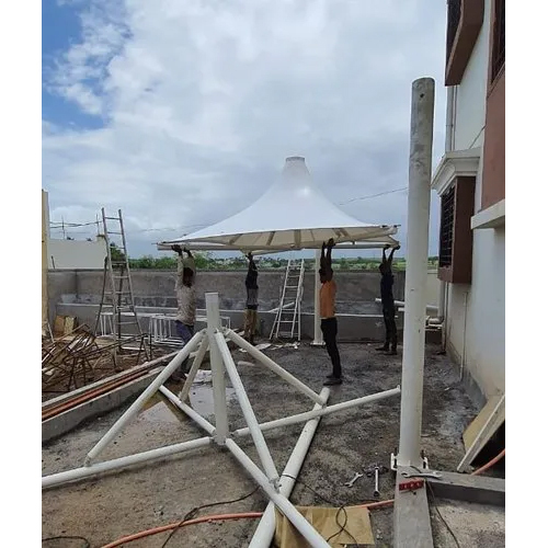 White Gazebo Tensile Structure Canopy