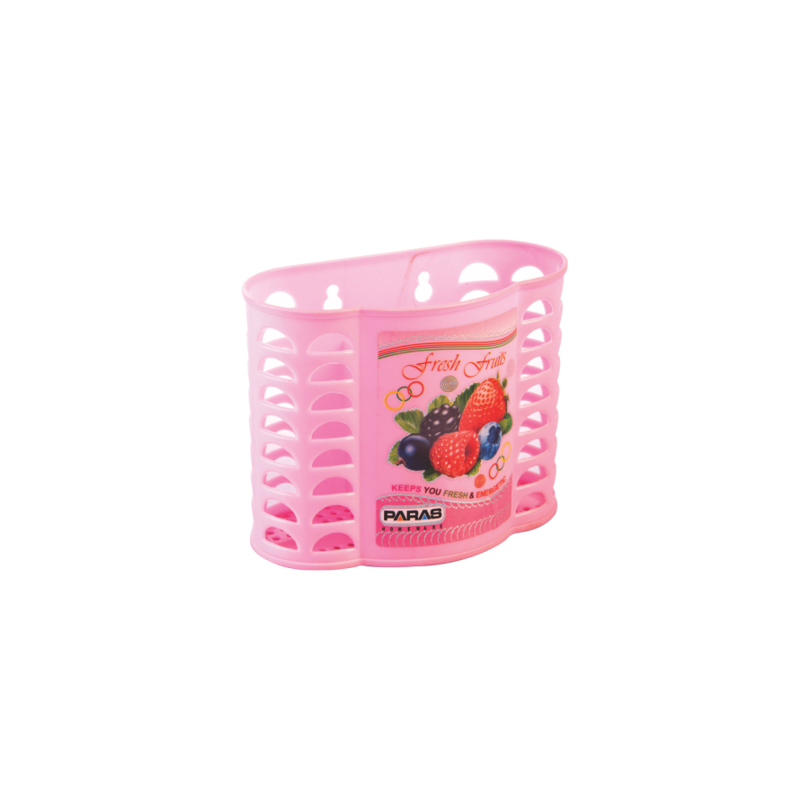 Plastic Cutlery Stand - Pp Material, Available Sizes: Decor-small, Decor-big | Easy To Clean, Multi-design, Handles For Convenient Carrying