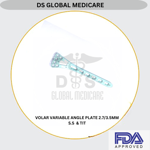 Volar Variable Angle Plate 2.73.5mm की विशेषताएँ और अनुप्रयोग हैं। यह ऊच्च गुणवत्ता और सटीकता के साथ डिज़ाइन किया गया है।
