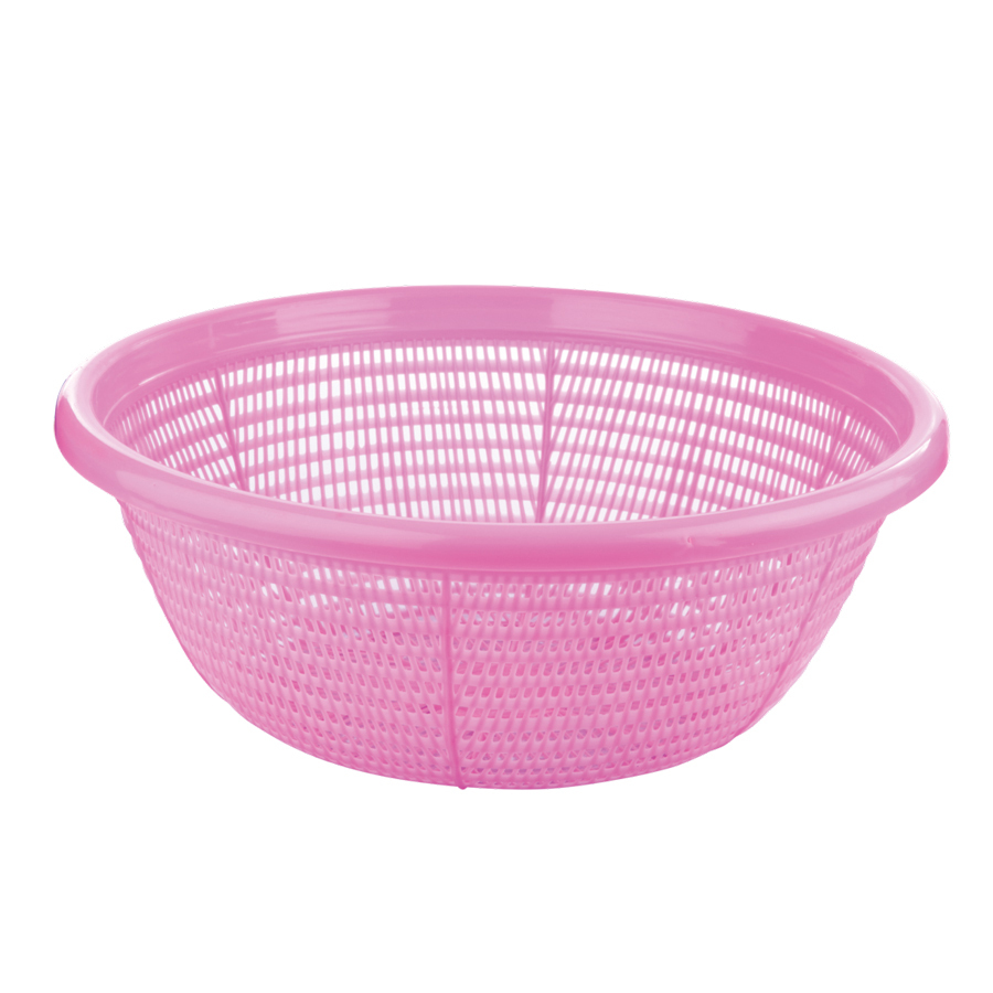 Plastic Basket - 100% Virgin Plastic, Round Shapes, Available In Mini, Small, Medium, Big Sizes, Multicolor | Multi-purpose Design For Fruits, Toiletries, And Office Supplies