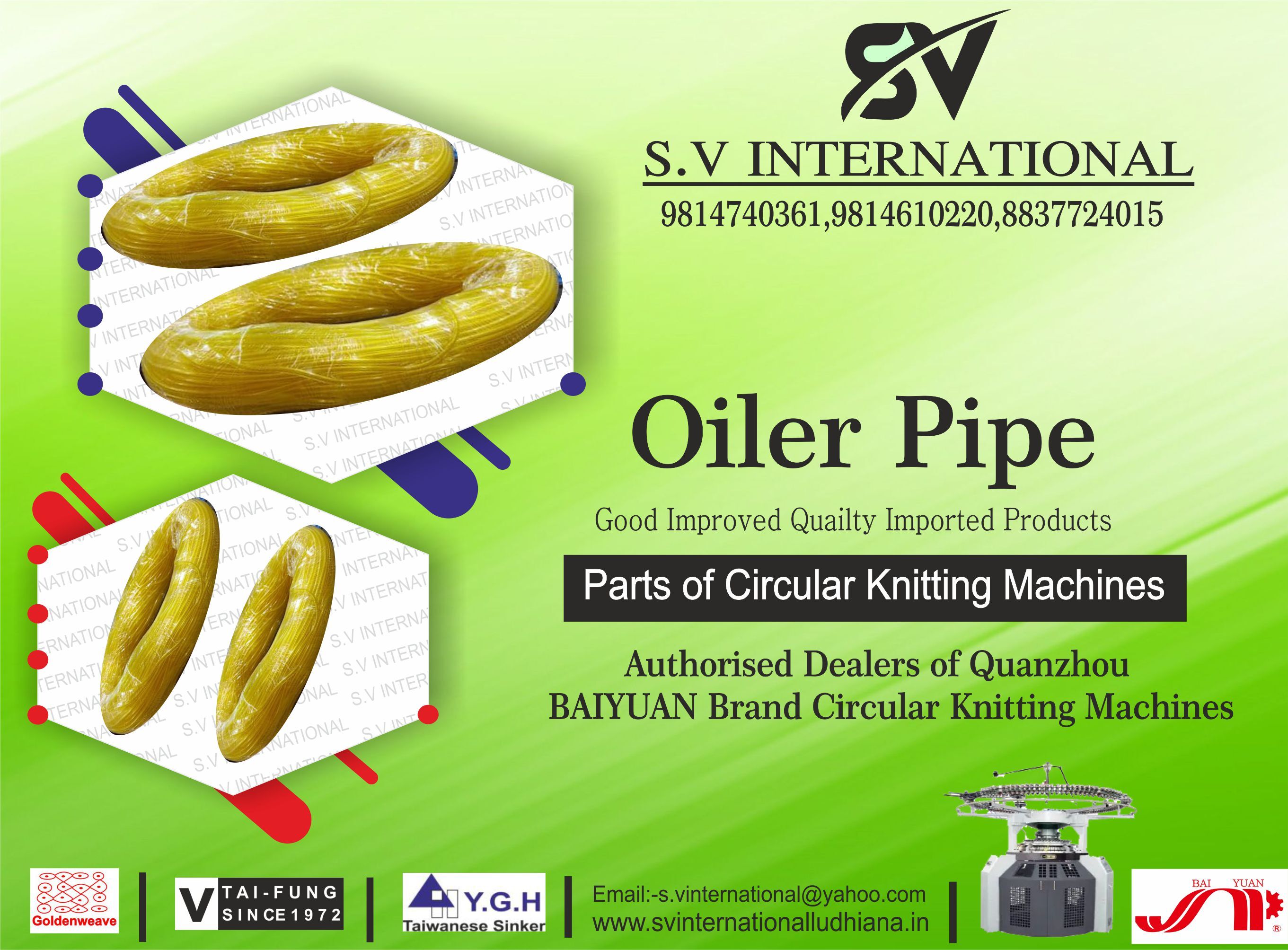 Oiler Pipe - Pvc, Inner Diameter 2-5mm, Outer Diameter 3-6mm, Length 100-1000m, Yellow | Cost-effective, Durable Design, Easy Installation, Reliable Operation