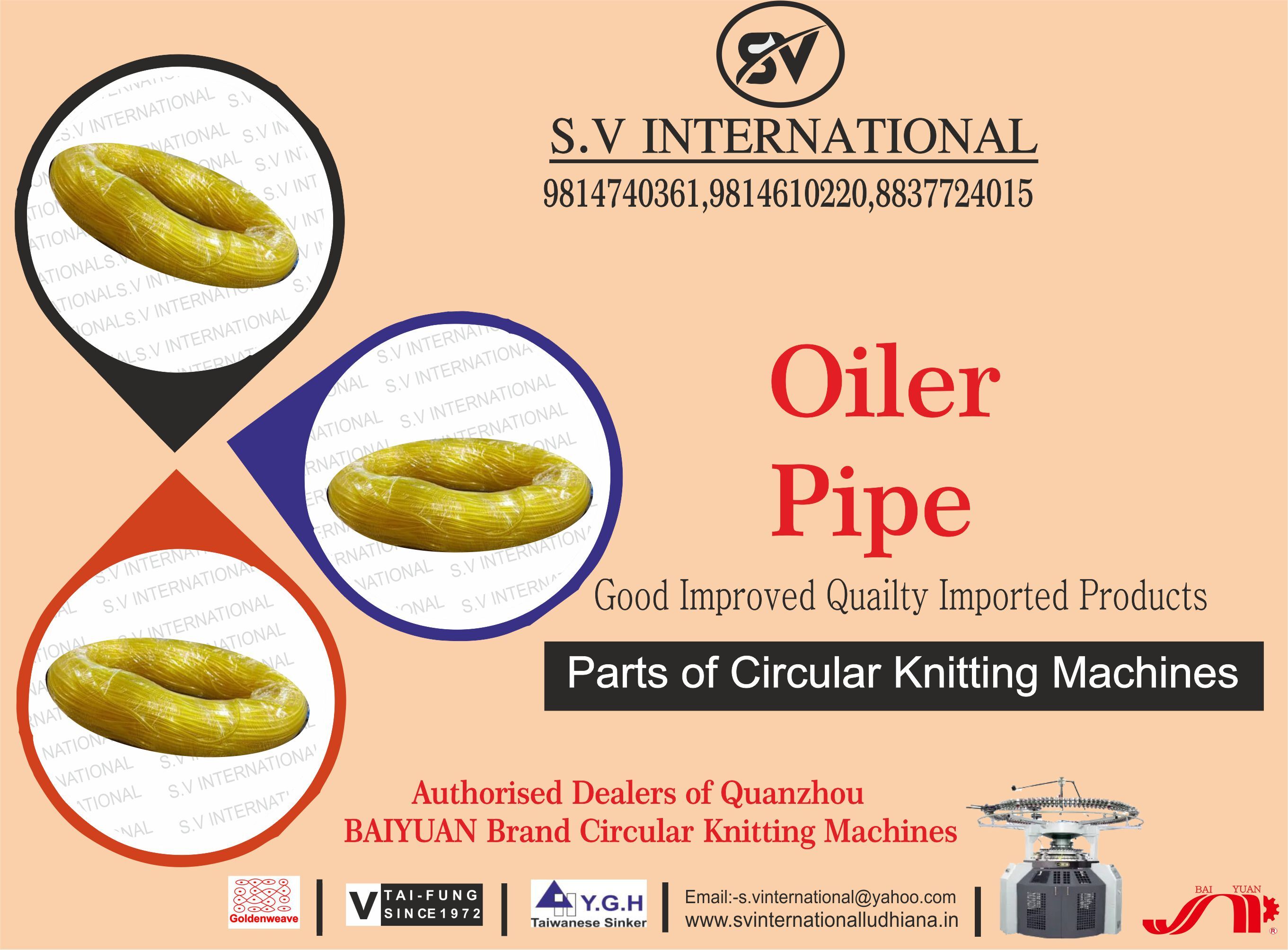 Oiler Pipe - Pvc, Inner Diameter 2-5mm, Outer Diameter 3-6mm, Length 100-1000m, Yellow | Cost-effective, Durable Design, Easy Installation, Reliable Operation