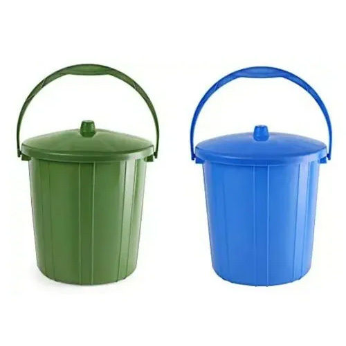 Green Plastic Road Side Dustbin