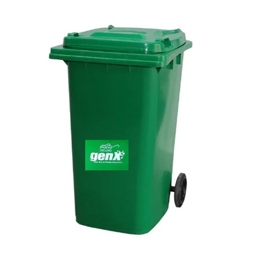 Green 240 Litre Wheel Dustbin