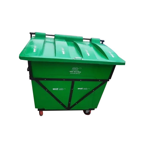 Green Four Wheel Dustbin