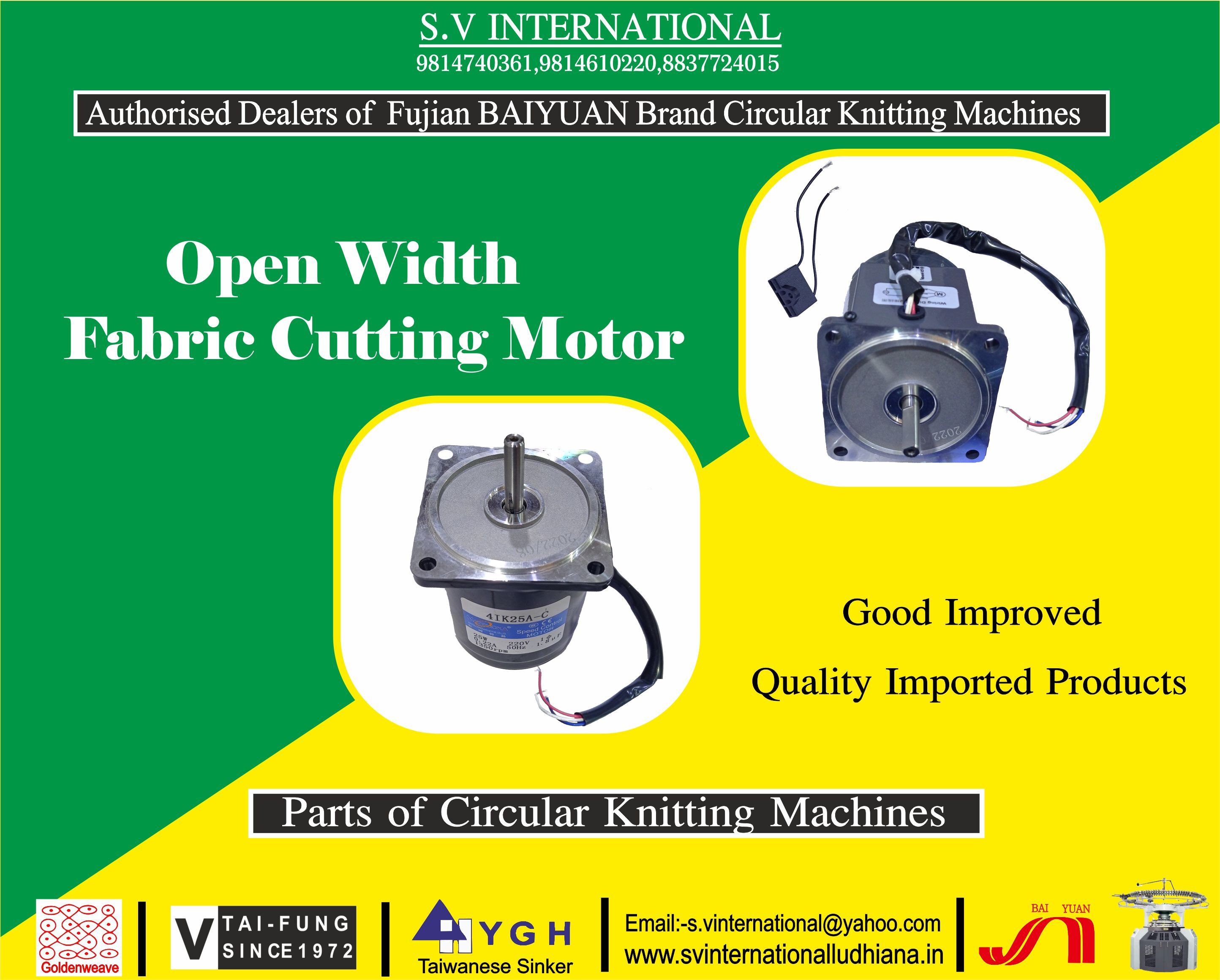 Open Width Fabric Cutting Motor