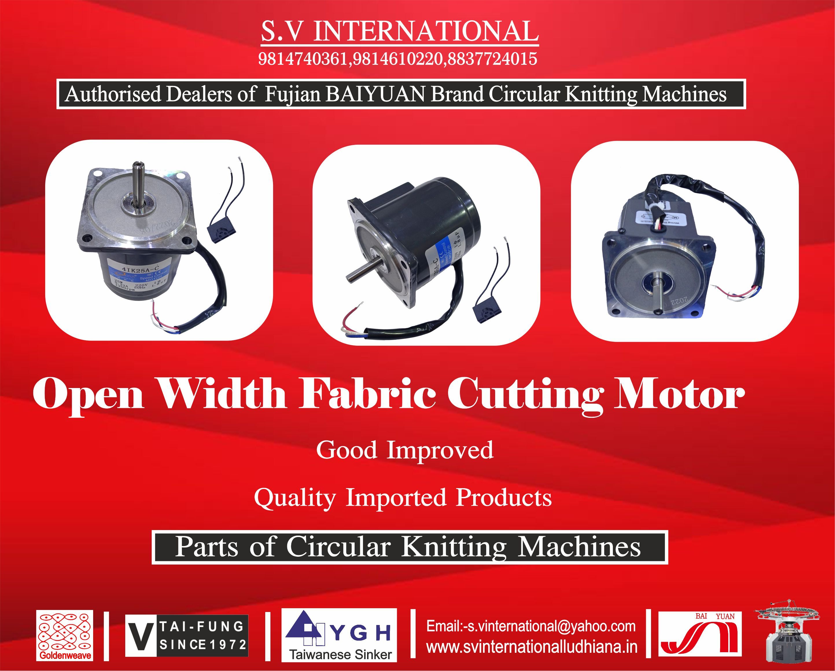 Open Width Fabric Cutting Motor