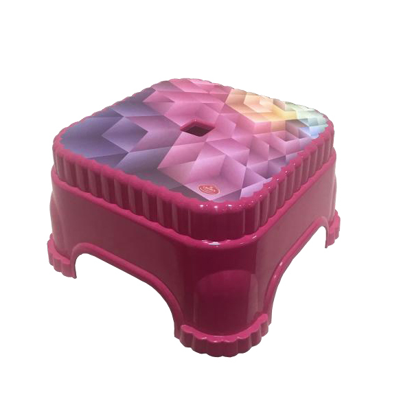 Cute Stool - Rigid Pp Material, Rectangle Shape, Available In Various Sizes | Adorably Designed For Versatile Use