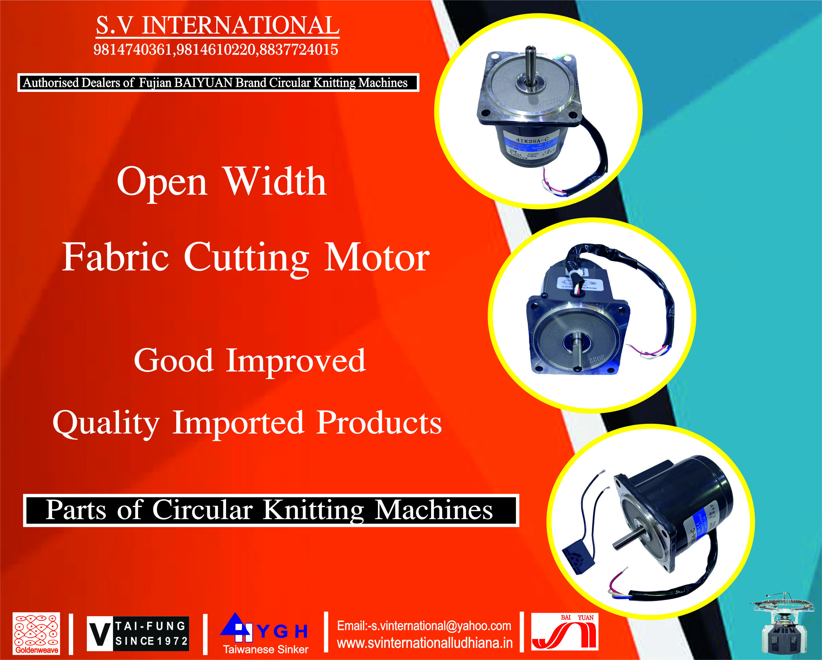 Open Width Fabric Cutting Motor