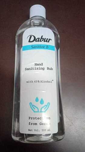 DABUR Hand Sanitizing Rub - Transparent Gel Formula | Kills 100% Germs, Recommended for All
