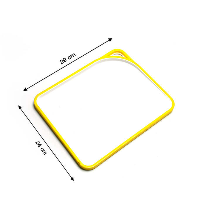Premium Sturdy Pp Chopping Board - Wood Material, 29x24x3 Cm | Dual-sided Use, Easy-to-grip Slanted Edges, Knife-friendly Surface, Versatile For All Food Types