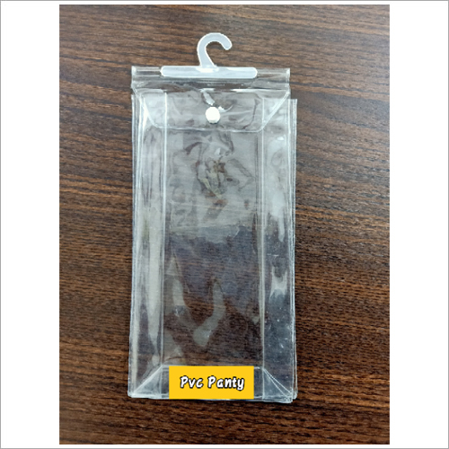 PVC Panty Pouch - Transparent, Customized Size | Flat Pouch, Button Closure, Plain Surface Handling
