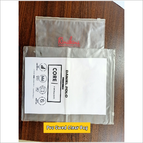 पारदर्शी पीवीसी स्वेड क्लियर बैग